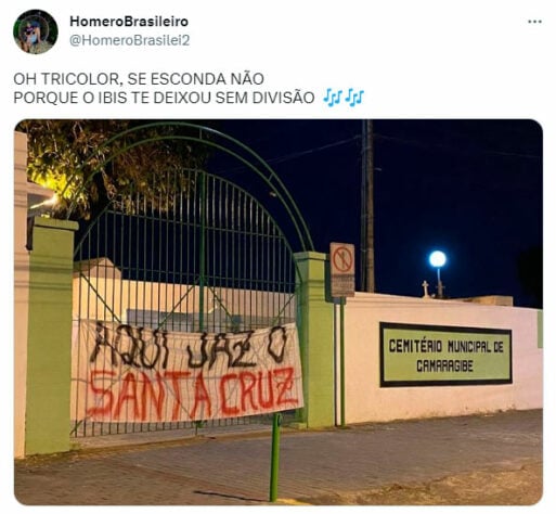 Torcedores rivais fazem memes provocando o Santa Cruz após derrota dolorosa para o Íbis
