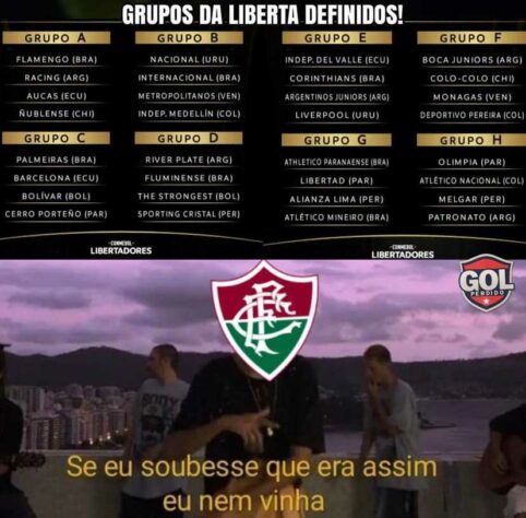 Definição dos adversários dos clubes brasileiros na fase de grupos da Libertadores inspirou memes nas redes sociais