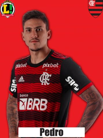 PEDRO - 8,0 - Ao lado de Arrascaeta, comandou o ataque do Flamengo. Foi inteligente para roubar a bola de Capasso e marcar o segundo, além de criar boas oportunidades. 