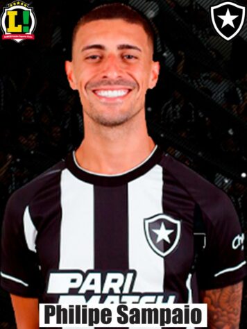 PHILIPE SAMPAIO - 7 - Foi bem nas interceptações. Muitas vezes precisou fazer coberturas para Rafael no lado direito da defesa alvinegra.  Fez um belo gol de cabeça no segundo tempo. 