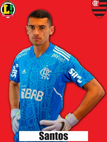 Santos - 6,5 - O goleiro do Flamengo quase não apareceu na partida. Quando teve que trabalhar, fez defesas seguras e com tranquilidade.