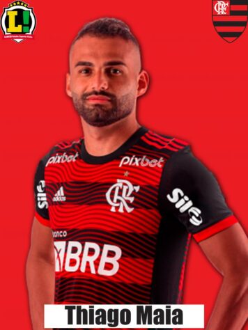 THIAGO MAIA - 6,0 - O camisa 8 liderou o Flamengo em desarmes, mas não conseguiu, sozinho, fazer o time ter o domínio do meio de campo. Esteve sobrecarregado na marcação.