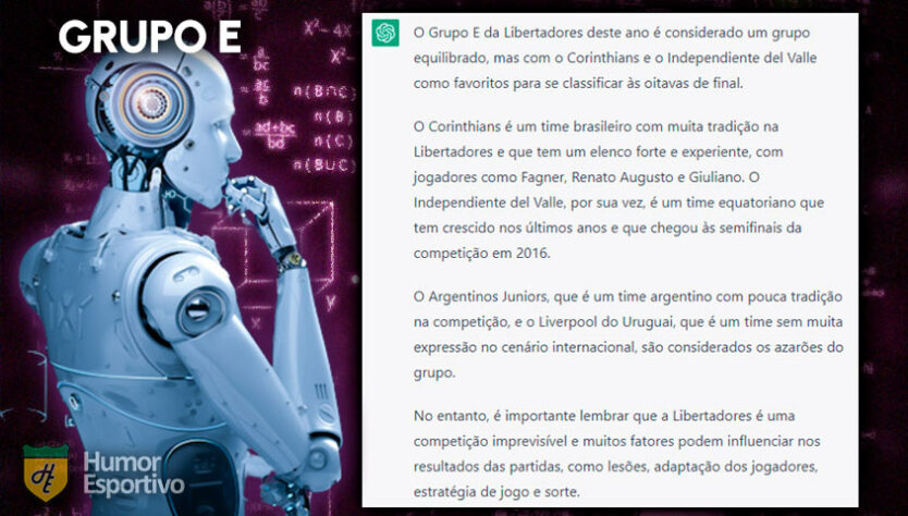 No Grupo E, Corinthians e Independiente del Valle foram considerados os grandes favoritos a ficarem com as vagas nas oitavas. Já o Argentino Juniors e o Liverpool foram considerados os azarões.