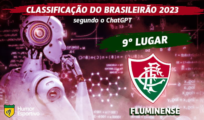 O Fluminense terminou na 7ª colocação, duas posições acima da estimada pela Inteligência Artificial.