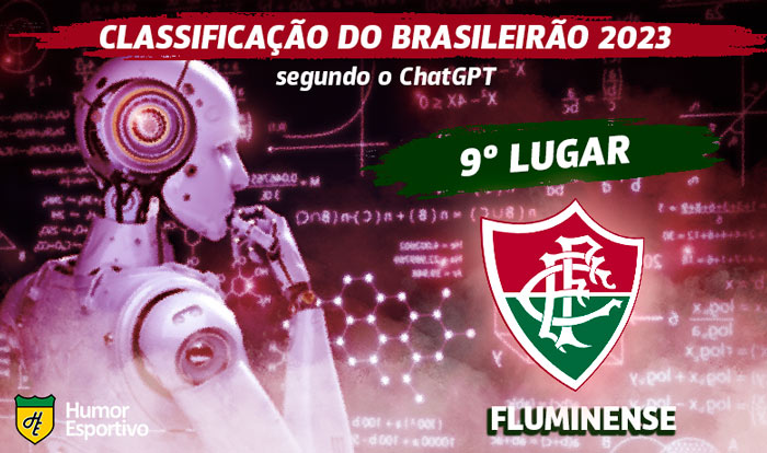 O Fluminense terminou na 7ª colocação, duas posições acima da estimada pela Inteligência Artificial.