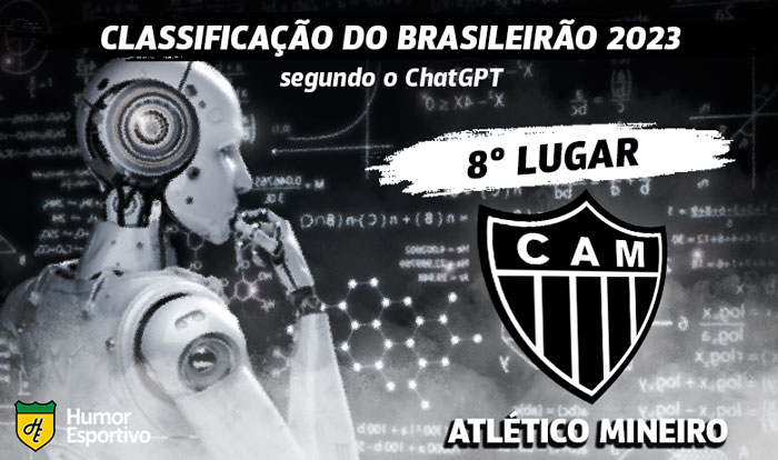 Já o Atlético-MG foi muito melhor que a estimativa do ChatGPT, terminando na 3ª colocação, com vaga garantida na fase de grupos da Libertadores.