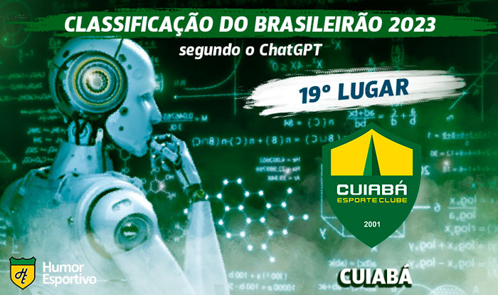 Segundo o ChatGPT, o América-MG ocupa a lanterna desta classificação, com o Cuiabá uma posição acima.