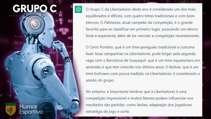 O Grupo C foi considerado um dos mais equilibrados e difíceis. O Palmeiras (apontado erroneamente como atual campeão) é o favorito para ficar com o primeiro lugar. Já o Cerro Porteño deverá ficar com a segunda vaga após disputa com o Barcelona de Guayaquil. O Bolívar tende a ser o lanterna do grupo.