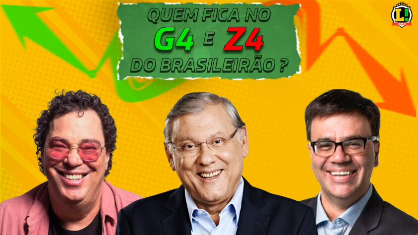 Para esquentar ainda mais o início do Brasileirão 2023, que começa neste sábado, o LANCE! ouviu 17 nomes de peso do jornalismo esportivo e perguntou os seus palpites para o G4 e Z4 da competição - sem eles precisarem cravar a posição exata de cada equipe. Veja nesta galeria, por ordem alfabética, como cada nome opinou!