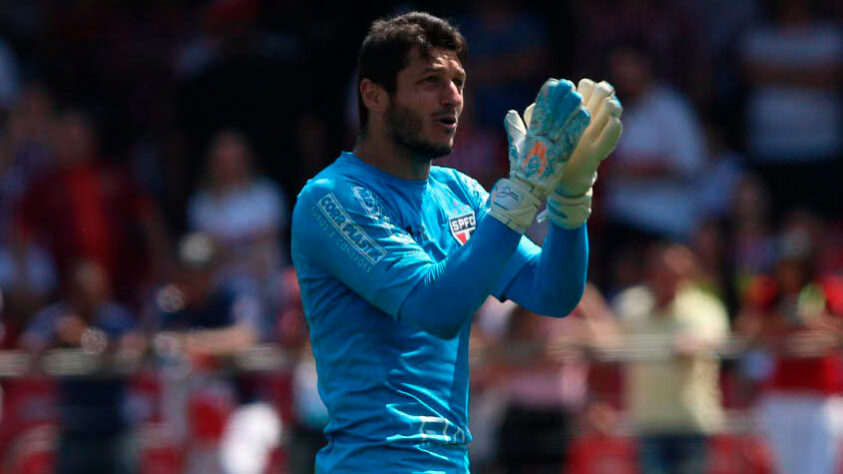 Dênis (goleiro) - 35 anos atualmente - Reserva de Rogério Ceni, não teve oportunidades de disputar um jogo sequer na Sul-Americana 2012. No momento é goleiro do Sport.