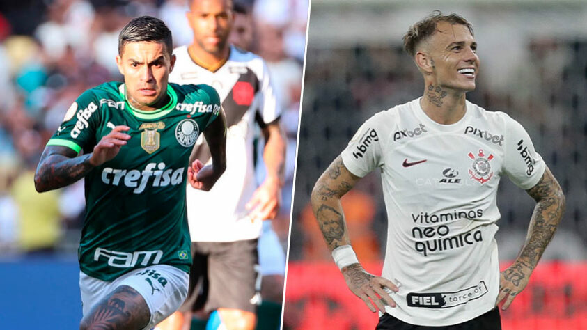 Dudu (Palmeiras) x Róger Guedes (Corinthians)