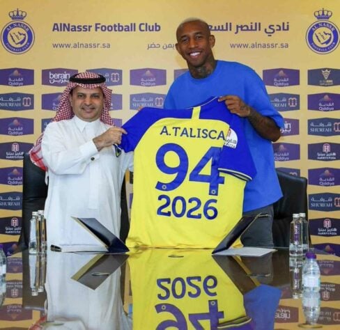 9º lugar: Anderson Talisca (15 milhões de euros) - Brasileiro de 29 anos defende o Al-Nassr desde 2021 e é um dos principais destaques da Liga Saudita.