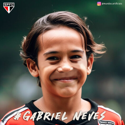 São Paulo: versão criança do Gabriel Neves, criada com auxílio da inteligência artificial.