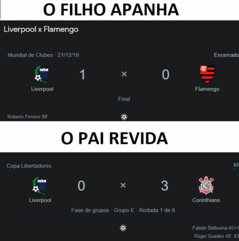 Libertadores: os melhores memes de Liverpool (URU) 0 x 3 Corinthians