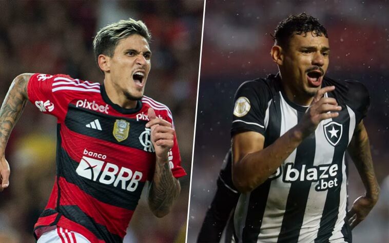 Pedro (Flamengo) x Tiquinho Soares (Botafogo)