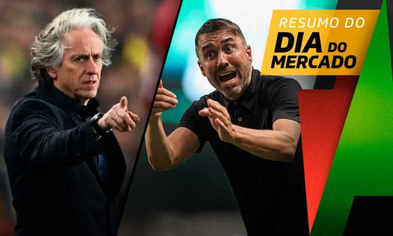 Flamengo tem plano B para Jorge Jesus, Atlético-MG bate martelo sobre permanência de Coudet... tudo isso e muito mais a seguir no resumo do Dia do Mercado desta terça-feira (11):