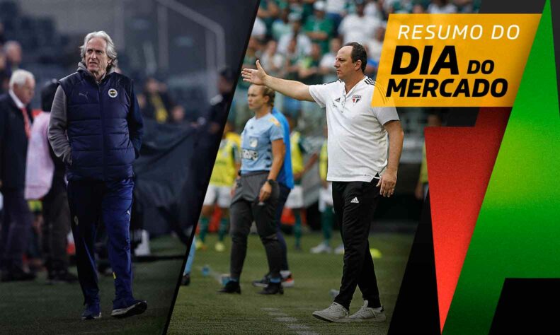 Jorge Jesus revela conversa com Flamengo, São Paulo quer usar volante como moeda de troca... tudo isso e muito mais a seguir no resumo do Dia do Mercado desta quinta-feira (13):