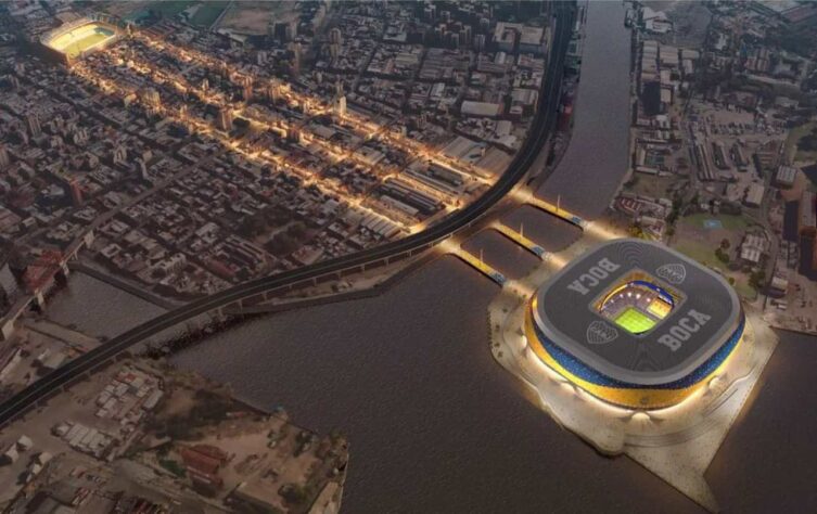 As pontes para pedestres viriam do bairro de La Boca, região histórica do Boca Juniors.