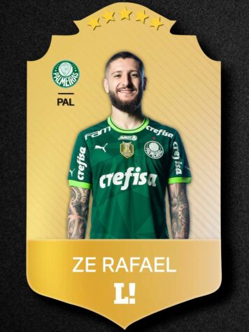 Zé Rafael - 6,5 - Partida regular do camisa 8 do Palmeiras. Não comprometeu e foi bem nas divididas pelo meio. Também tomou amarelo e desfalcará o Verdão no duelo com o Bragantino pois estava pendurado.