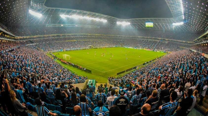 7º - Arena do Grêmio - Localização: Porto Alegre (RS) - Capacidade: 55.662 pessoas