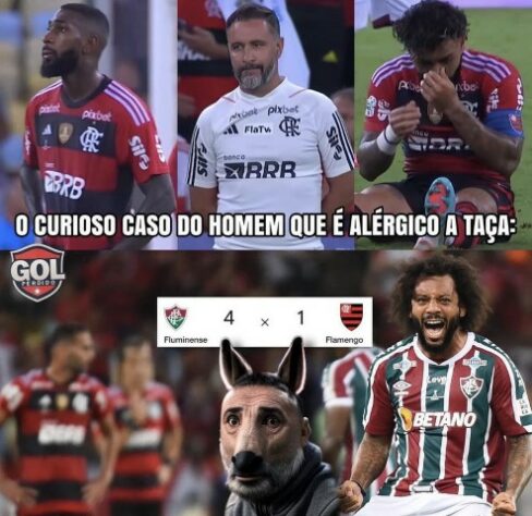 Após título do Campeonato Carioca do Fluminense, rivais zoaram Flamengo e o técnico Vítor Pereira nas redes sociais.