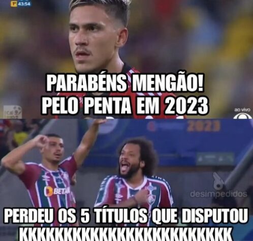 Após título do Campeonato Carioca do Fluminense, rivais zoaram Flamengo e o técnico Vítor Pereira nas redes sociais.