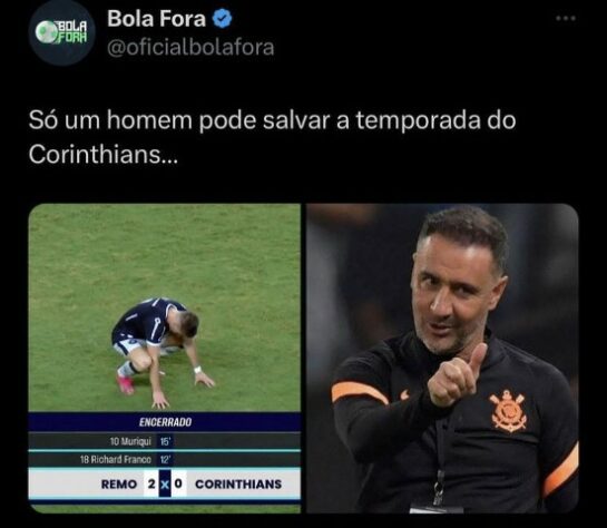 Os melhores memes da derrota do Corinthians por 2 a 0 para o Remo na Copa do Brasil