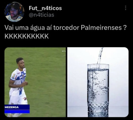 Palmeiras vira alvo de memes após derrota para o Água Santa na final do Paulistão