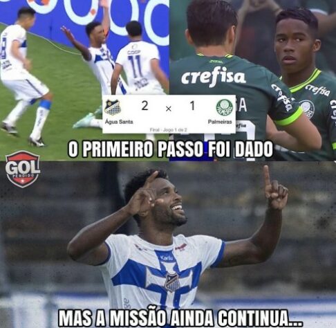 Palmeiras vira alvo de memes após derrota para o Água Santa na final do Paulistão