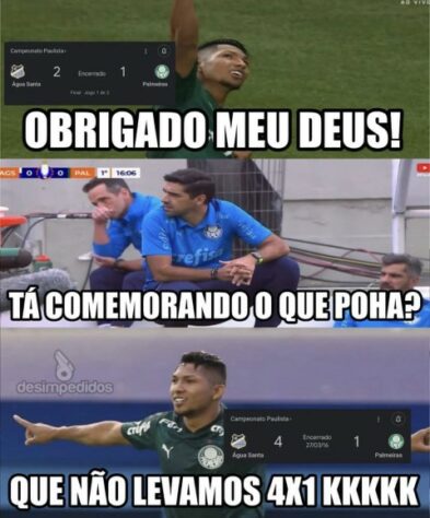 Palmeiras vira alvo de memes após derrota para o Água Santa na final do Paulistão