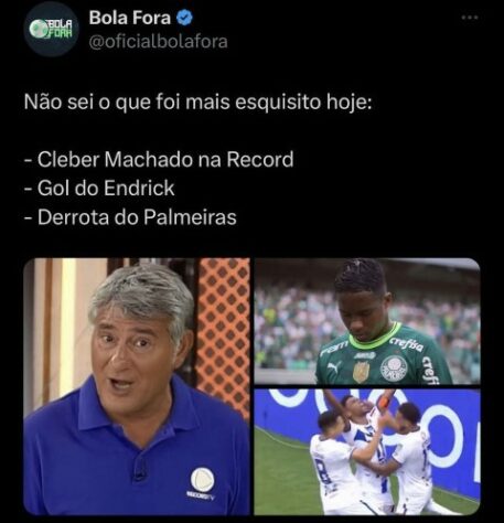 Palmeiras vira alvo de memes após derrota para o Água Santa na final do Paulistão