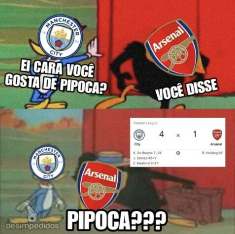 Premier League: os melhores memes de Manchester City 4 x 1 Arsenal