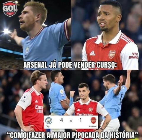 Premier League: os melhores memes de Manchester City 4 x 1 Arsenal
