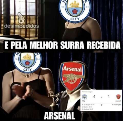 Premier League: os melhores memes de Manchester City 4 x 1 Arsenal