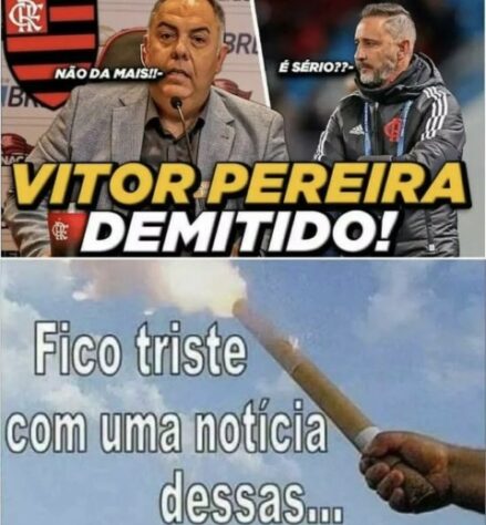 Memes: rivais lamentam demissão de Vítor Pereira do Flamengo, enquanto rubro-negros comemoram a saída do treinador