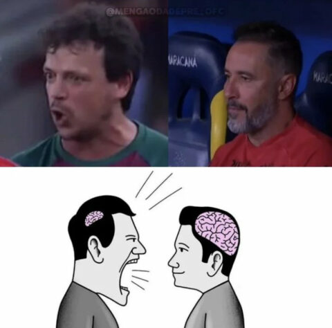 Torcedores fazem memes após vitória do Flamengo por 2 a 0 sobre o Fluminense na primeira partida da final do Campeonato Carioca.