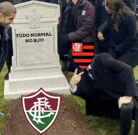 Torcedores fazem memes após vitória do Flamengo por 2 a 0 sobre o Fluminense na primeira partida da final do Campeonato Carioca.