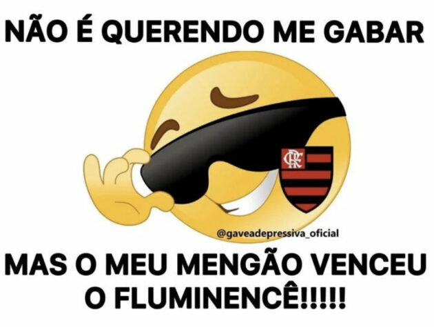 Torcedores fazem memes após vitória do Flamengo por 2 a 0 sobre o Fluminense na primeira partida da final do Campeonato Carioca.