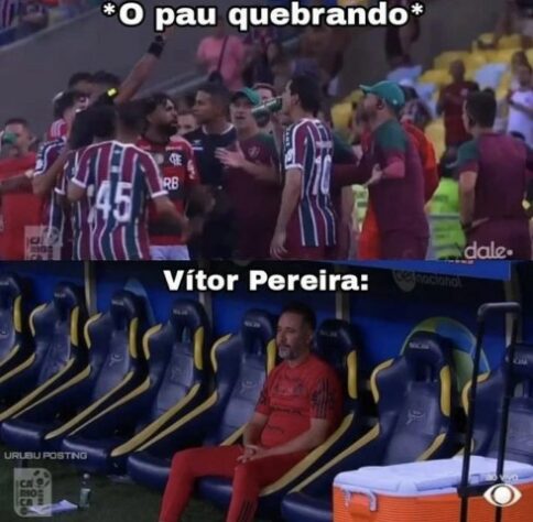 Torcedores fazem memes após vitória do Flamengo por 2 a 0 sobre o Fluminense na primeira partida da final do Campeonato Carioca.