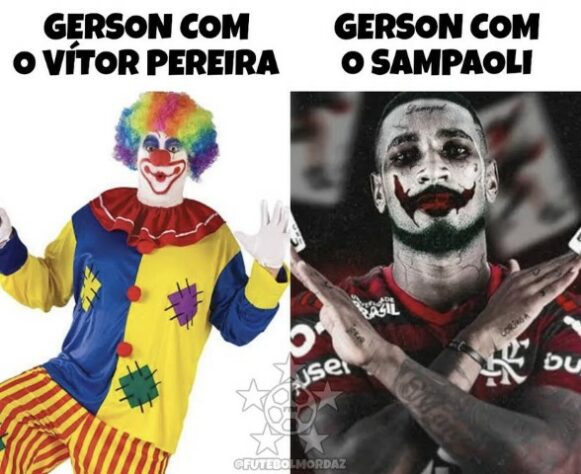 Vitória por 8 a 2 sobre o Maringá pela Copa do Brasil empolgou os flamenguistas, que não economizaram em comparações envolvendo Pedro (autor de quatro gols) e Gérson com astros do Manchester City. Confira os melhores memes que circularam nas redes sociais! (Por Humor Esportivo)