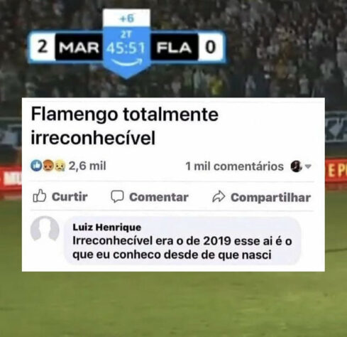 Volta, Vítor Pereira? Flamengo é derrotado pelo Maringá e sofre com os memes nas redes sociais.