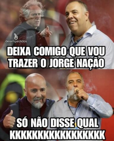 Acerto de Jorge Sampaoli com o Flamengo rendeu brincadeiras e montagens nas redes sociais.