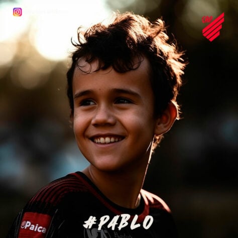 Athletico Paranaense: versão criança do Pablo, criada com auxílio da inteligência artificial.