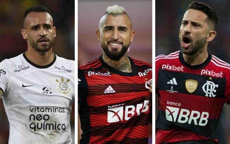 O volante Arturo Vidal anunciou que não permanecerá no Flamengo após o fim de seu contrato, em dezembro. Desta forma, o jogador já pode assinar um pré-contrato neste sábado, quando se iniciam os seis meses finais de seu contrato. Confira 50 jogadores que, assim como Vidal, podem assinar um pré-contrato com outro clube nos próximos meses. 