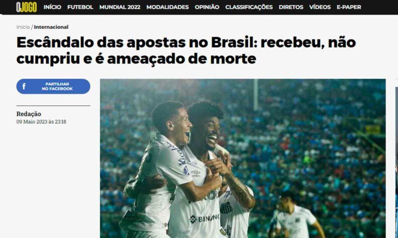 O escândalo sobre manipulação de apostas no futebol brasileiro repercutiu também na imprensa internacional. Jornais relataram os casos de investigação no Brasil. O LANCE! separou algumas publicações de grandes veículos. Confira a seguir.