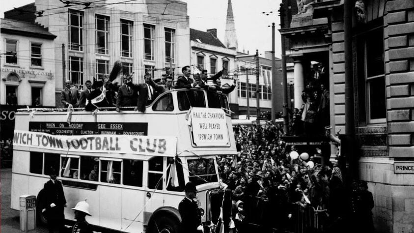 20º lugar: Ipswich Town	 - 1 título (1961–62).