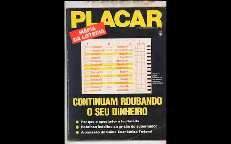 O esquema consistia em manipular resultados em partidas de futebol, para beneficiar um grupo de apostadores na Loteria Esportiva, principal jogo de azar da época.