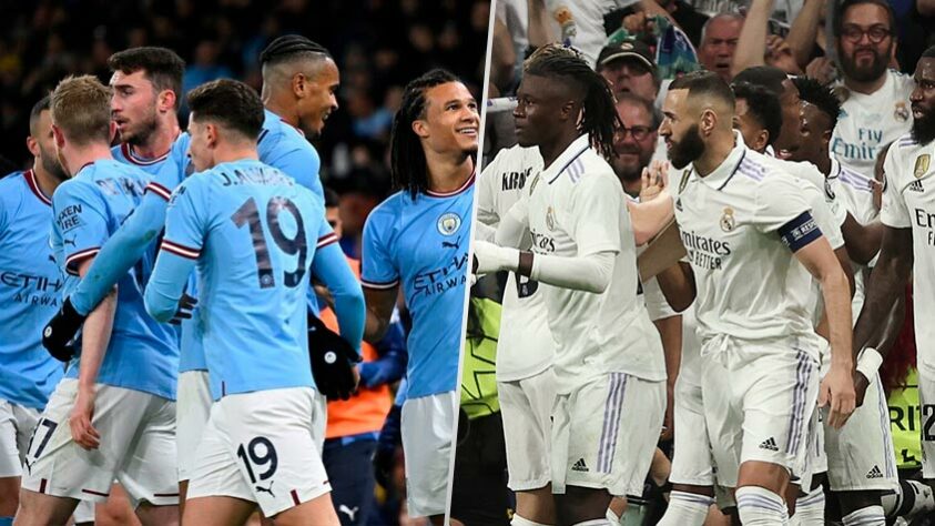 Manchester City e Real Madrid disputam, nesta quarta-feira (17), a partida de volta da semifinal da Champions. Maior vencedor do torneio, o clube merengue pode aumentar ainda mais sua hegemonia no continente, enquanto os ingleses querem se firmar como um dos grandes times do cenário europeu. Veja nesta galeria os clubes com mais finais de Champions League na história.