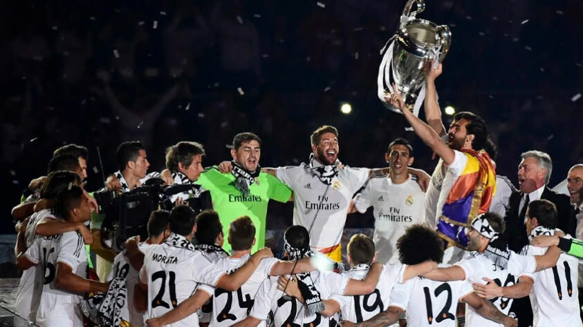 Temporada: 2013-14 (Estádio da Luz / Portugal): Real Madrid 4 x 1 Atlético de Madrid – Gols: Godín (Atlético de Madrid), Sergio Ramos (Real Madrid), Bale (Real Madrid), Marcelo (Real Madrid) e Cristiano Ronaldo (Real Madrid).