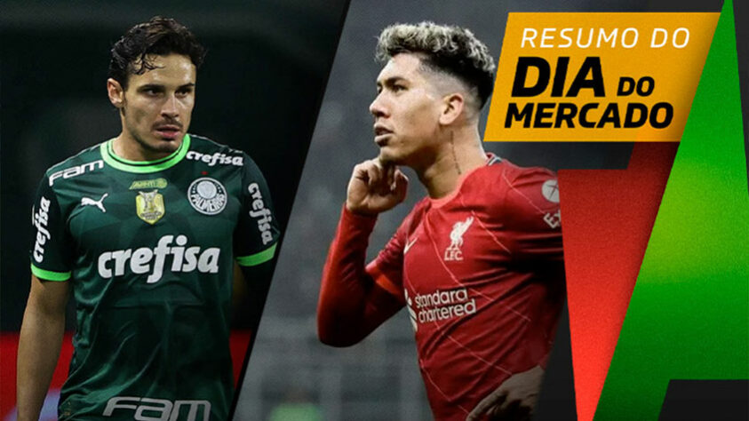 Raphael Veiga na mira de gigante europeu, Liverpool anuncia saída de Firmino... tudo isso e muito mais a seguir no resumo do Dia do Mercado desta quarta-feira (17):